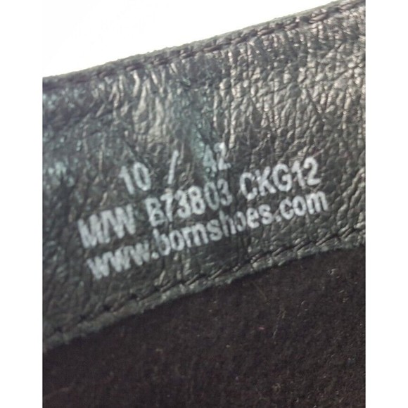 BornY2K 90s Boots women's black leather knee high block heel Size 10 M - Picture 7 of 8